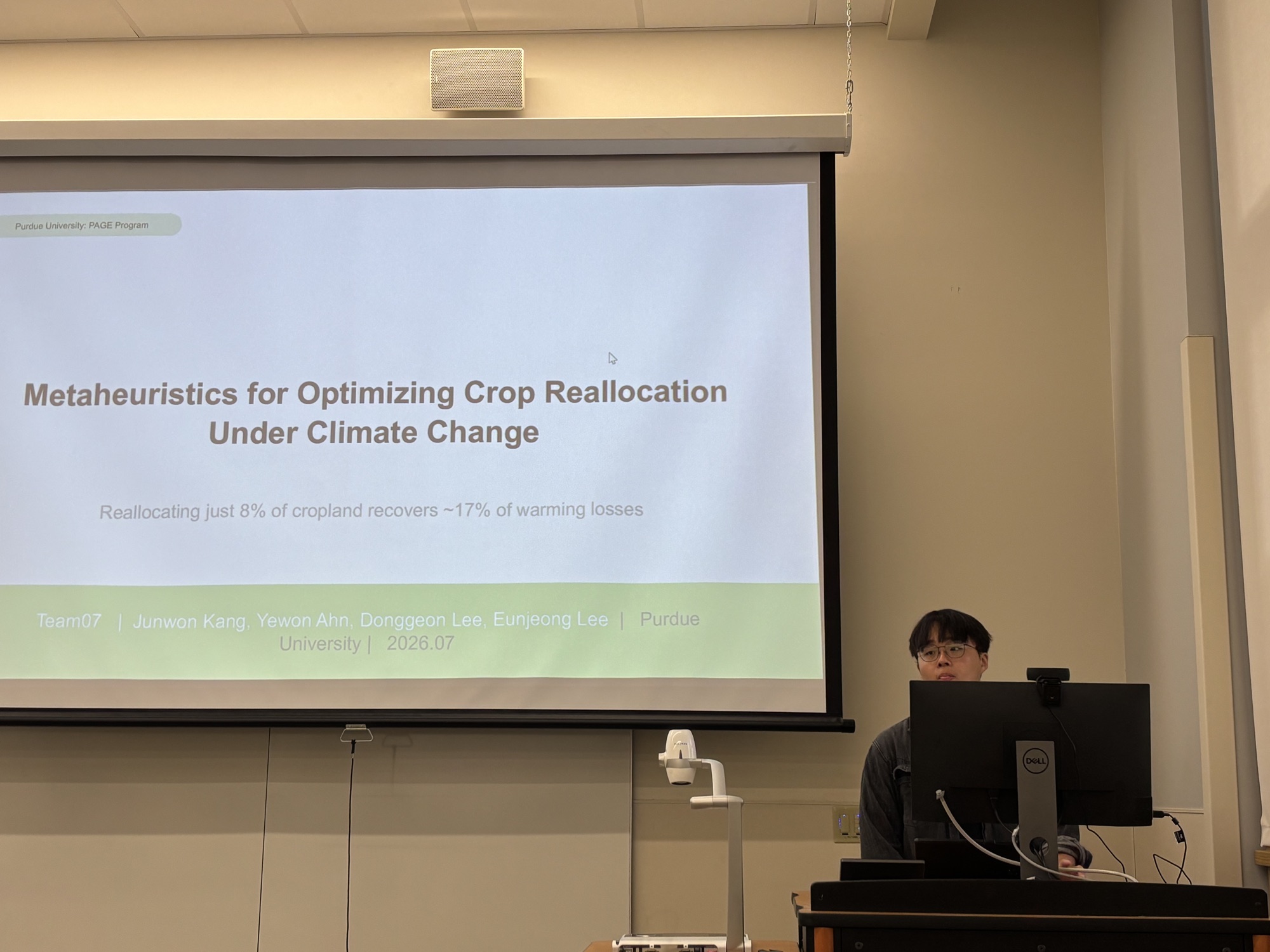 최적화 발표 — Metaheuristics for Optimizing Crop Reallocation Under Climate Change (Team 07)